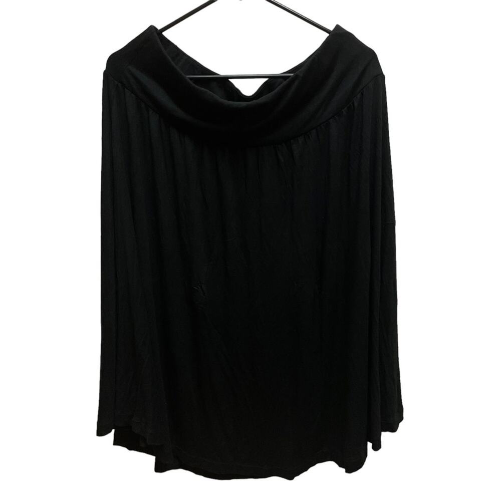 Hilary Radley Black Midi Full Skirt Large